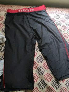 satin men Sports Capris shorts