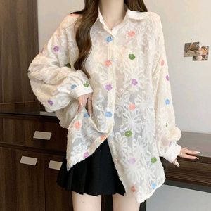Imported Creme Embroidery Shirt