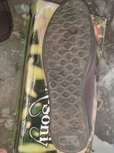 Brown PU Leather Lofers (Almost New)