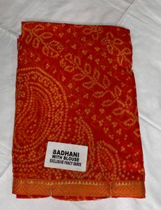 Bandhej Wedding Wear Saree