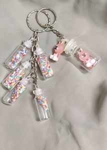 Cute Confetti & Teddy Keychain