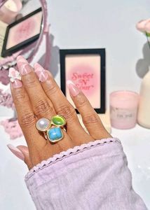 Diatoms 18k Gold Ring