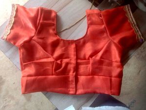 Orange Sari Blouse