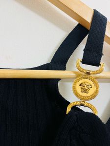 Versace Ribbed Bodycon Dress