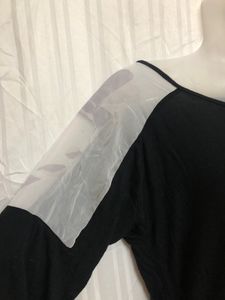 A.N.A Black Long Sleeve Top