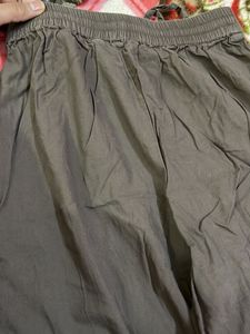 Brown Printed Kurta Set