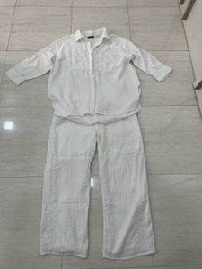 ☀️&#34;The Santorini Breeze&#34;🏝️Chic 4-in-1 Linen Set!