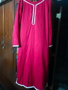 Maroon Colour Kurti Pant Sets.
