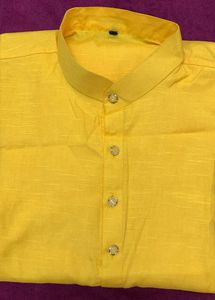 Men Yellow Kurta