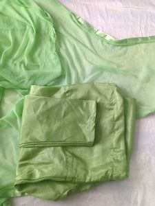 Lime Green Embroidered Choodidaar Kameez