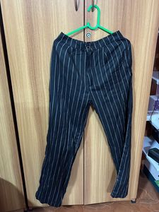 Striped Black Pants