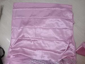 Elegant Party Wear Pink Sparkling Sequin Saree