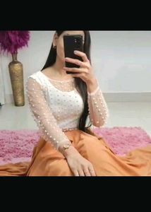 Pearl Embellished Top