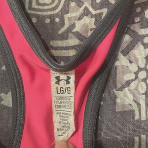 Pink Under Armour Sports Bra
