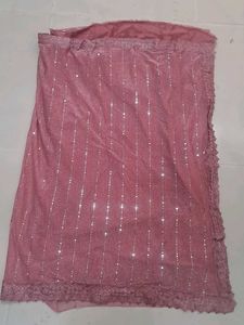 Pink Sequin Dupatta