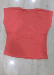 Peach &#39;Brooklyn&#39; Tee