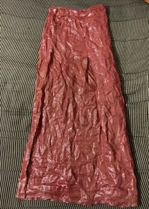 Pink Shimmery Maxi Skirt