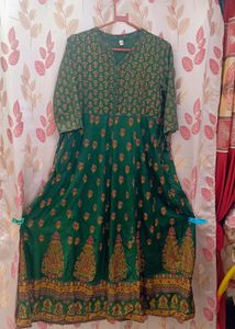 Green Anarkali Kurta