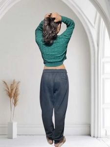 Green Knit Crop Sweater