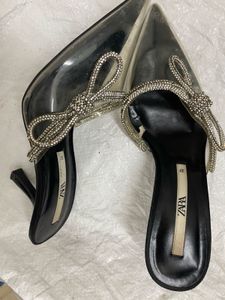 Zara Rhinestone Heels