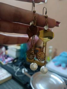Long Golden Earrings