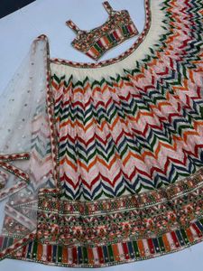 Bridal Wear Heavy Faux Georgette Lehenga Choli