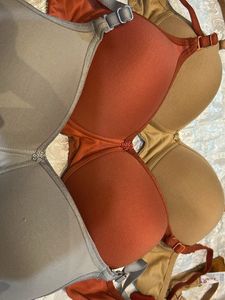 Set Of 3 Beautiful Padded Comfy Bra