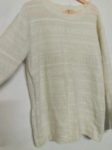 Cream Knit Sweater 3peice