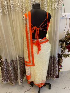 designer Embroidered Saree