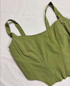 Olive Green Corset Top