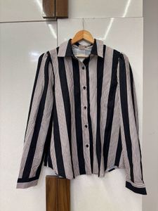 Striped Button-Down Shirt