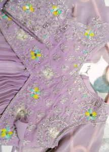 Lavender Embellished Indian Outfit