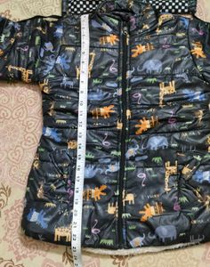 Animal Print Puffer Jacket