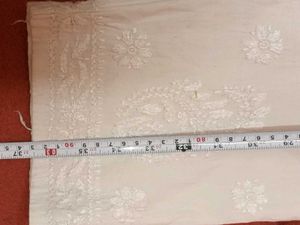 Gently Used Red &amp; White Lucknow Embroidered Kurti