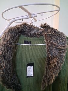 Olive Green Cardigan