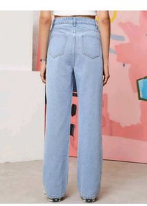 Light Wash Wide Leg Jeans