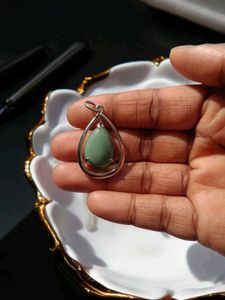 Green Aventurine Drop Crystal Pendant