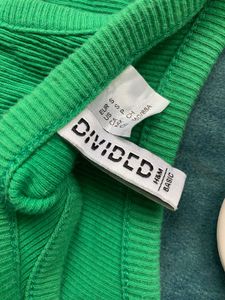 Green Ribbed Tank Top