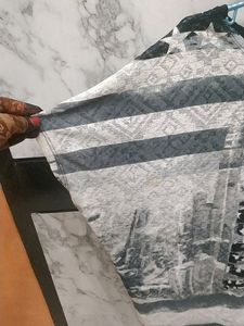 Cute Black Grey Top