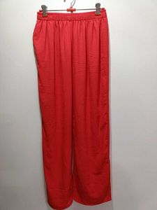 Red Long Sleeve Button-Up Shirt