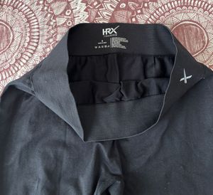 Hrx Women Stretchable Black Tights