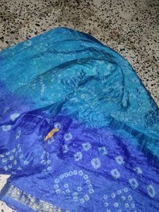 Bandhej Crape Saree For Sale