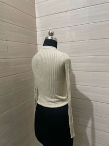H&amp;MRibbed Knit Long Sleeve Top