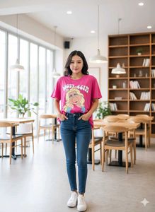 Pink Miss Piggy Graphic Tee