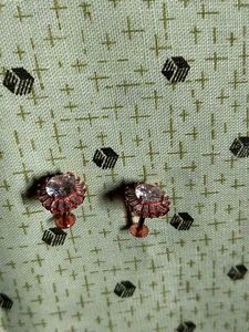 Rose Gold Sparkle Stud Earrings
