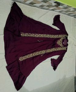 Sequins Work Gown With Shrug