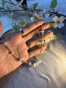 Boho Gold Chain Gemstone Necklace