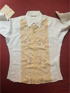 Embroidered Floral Button-Down Shirt