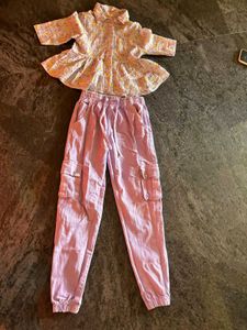 Floral Top & Cargo Set