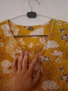 Mustard Yellow Straight kurta